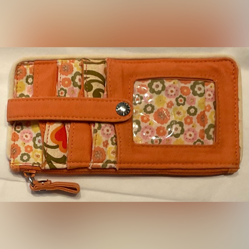 Vera Bradley Tangerine Zip Wallet - Picture 2 of 4